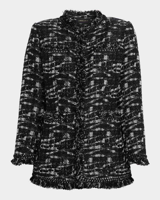 Gleb Fringe-Trim Woven Jacket